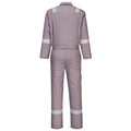 Grey - Back - Portwest Mens Iona Cotton Wear to Work Overalls