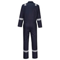 Navy - Back - Portwest Mens Iona Cotton Wear to Work Overalls