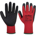 Red-Black - Front - Portwest A100 Latex Grip Gloves