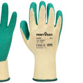 Green - Back - Portwest A100 Latex Grip Gloves