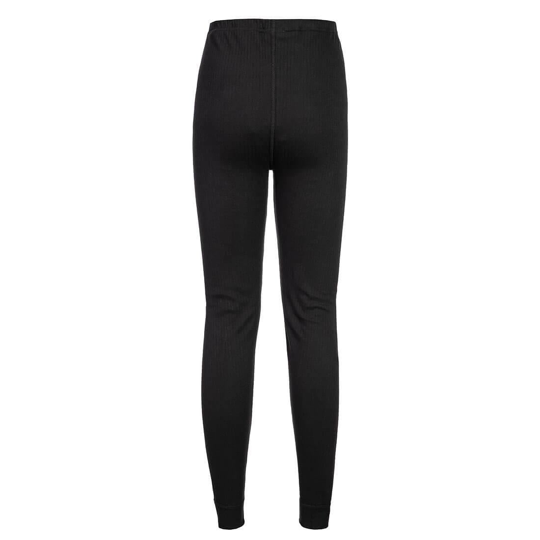 Black - Side - Portwest Womens-Ladies Thermal Bottoms