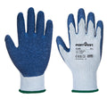 Grey-Blue - Front - Portwest A100 Latex Grip Gloves