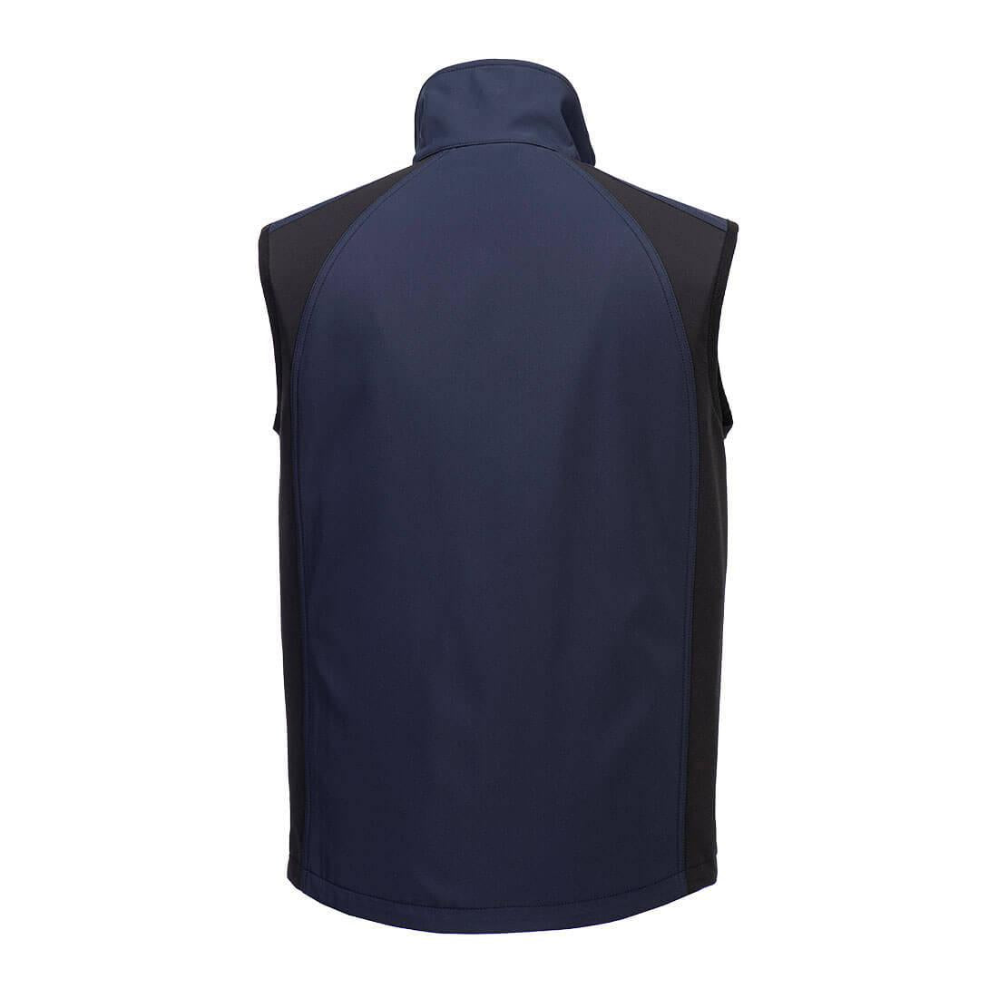 Dark Navy - Back - Portwest Mens WX2 Eco 2 Layer Softshell Body Warmer
