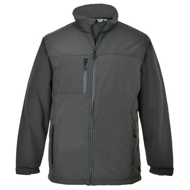 Grey - Front - Portwest Mens Soft Shell Jacket