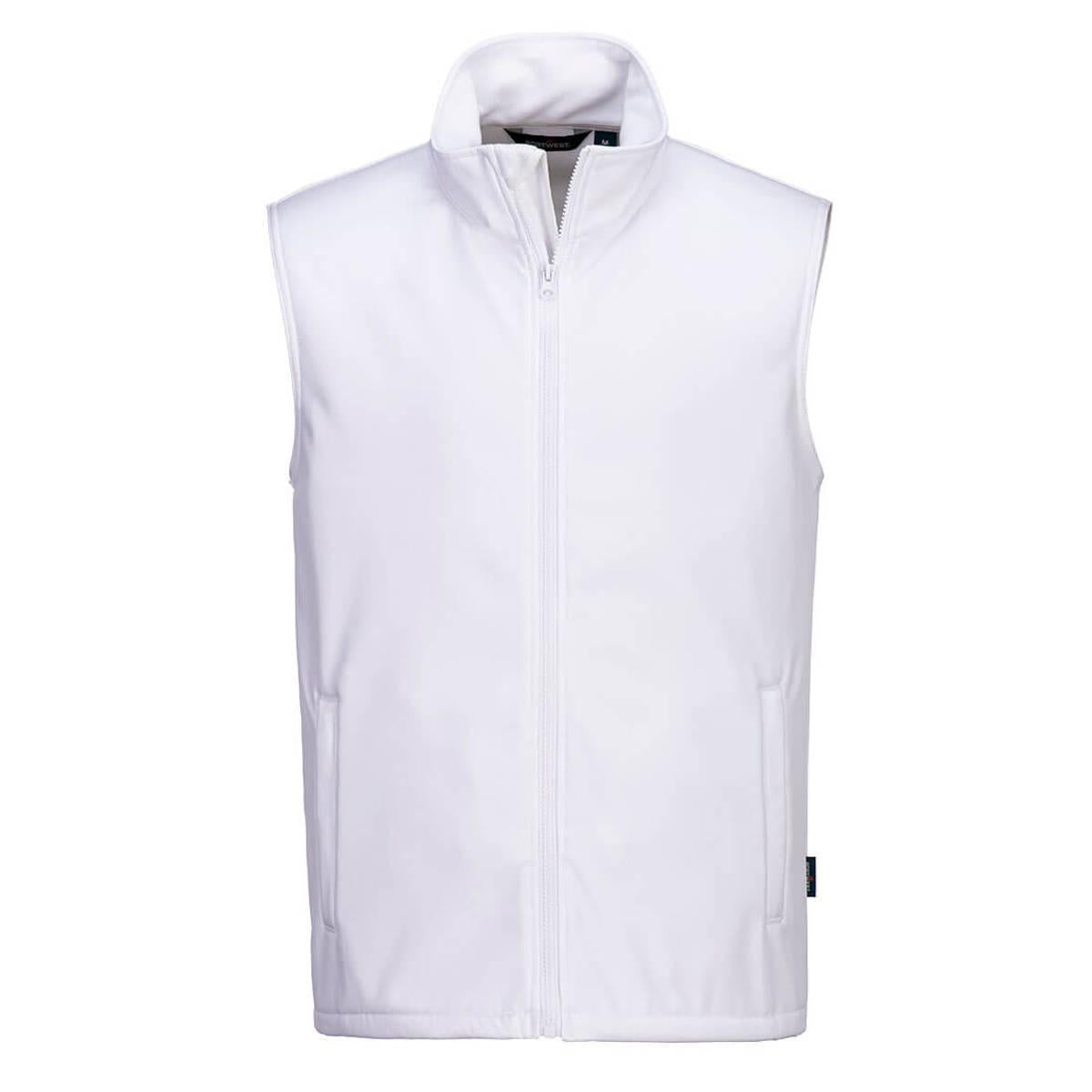 White - Back - Portwest Unisex Adult Print and Promo Double Layered Softshell Gilet