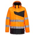 Orange-Black - Back - Portwest Unisex Adult PW2 High-Vis Waterproof Jacket
