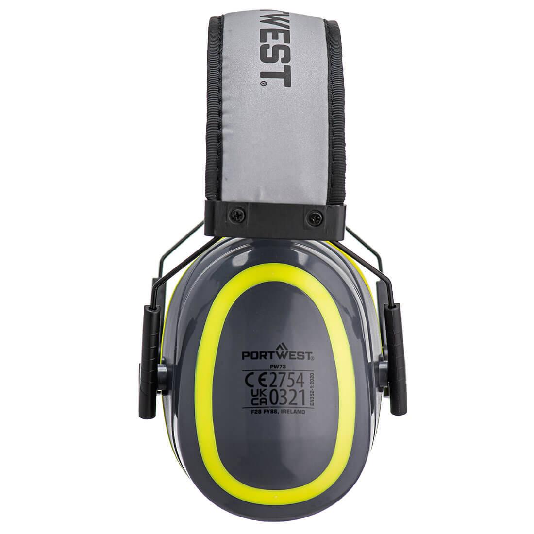 Grey-Yellow - Side - Portwest HV Extreme Medium Ear Defenders