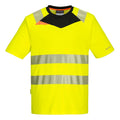 Yellow-Black - Front - Portwest Mens DX4 Hi-Vis T-Shirt