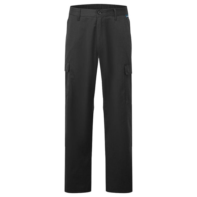 Black - Front - Portwest Unisex Adult Anti-Static Work Trousers