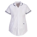 White - Front - Portwest Womens-Ladies Stretch Maternity Work Tunic