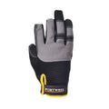 Black - Back - Portwest Unisex Adult A740 Powertool Pro Grip Gloves