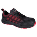 Black-Red - Front - Portwest Mens Ogwen Low Cut Safety Trainers