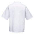 White - Back - Portwest Unisex Adult Short-Sleeved Baker´s Shirt