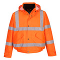 Orange - Front - Portwest Mens Hi-Vis Winter Bomber Jacket