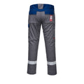 Grey - Back - Portwest Mens Bizflame Ultra Two Tone Work Trousers