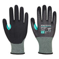 Black - Front - Portwest Mens CS Cut E18 Nitrile Gloves