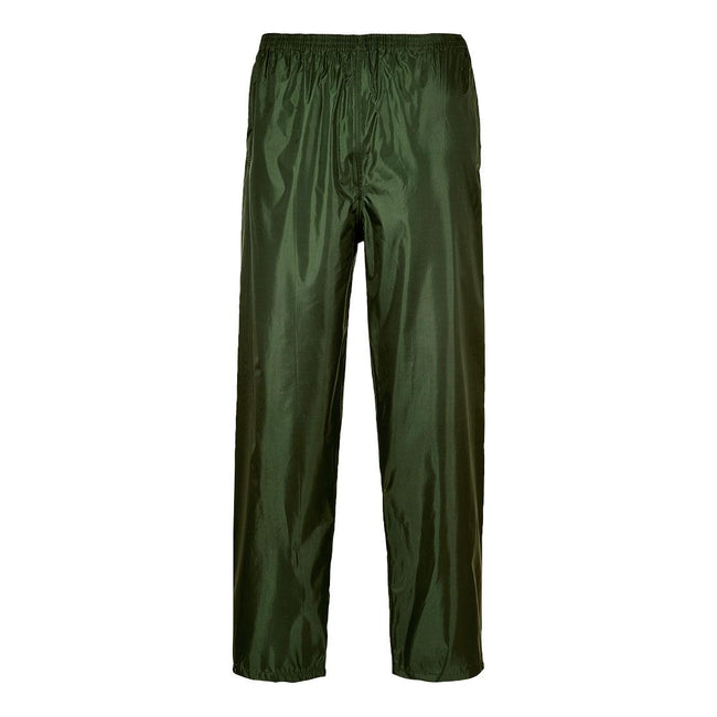 Olive Green - Front - Portwest Mens Classic Rain Trousers