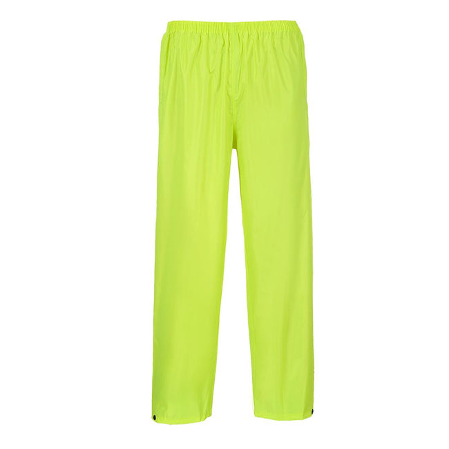 Yellow - Front - Portwest Mens Classic Rain Trousers