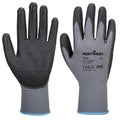 Grey-Black - Front - Portwest A120 PU Palm Grip Gloves