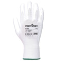 White - Back - Portwest A120 PU Palm Grip Gloves