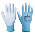 Blue - Front - Portwest A120 PU Palm Grip Gloves