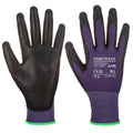 Purple-Black - Front - Portwest Unisex Adult Touch Screen Safety Gloves