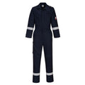 Navy - Front - Portwest Unisex Adult Bizflame Plus Lightweight Overalls