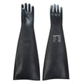 Black - Front - Portwest Unisex Adult A802 Heavyweight Natural Rubber Gauntlet