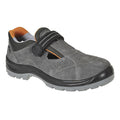 Grey - Front - Portwest Mens Steelite Obra Suede Safety Sandals