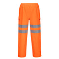 Orange - Back - Portwest Mens Hi-Vis Safety Rain Trousers