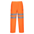 Orange - Front - Portwest Mens Hi-Vis Safety Rain Trousers