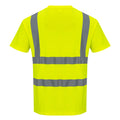 Yellow - Back - Portwest Mens Cotton Hi-Vis T-Shirt