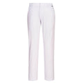 White - Front - Portwest Mens Chino Stretch Slim Trousers