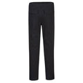 Black - Back - Portwest Womens-Ladies S234 Stretch Maternity Work Trousers
