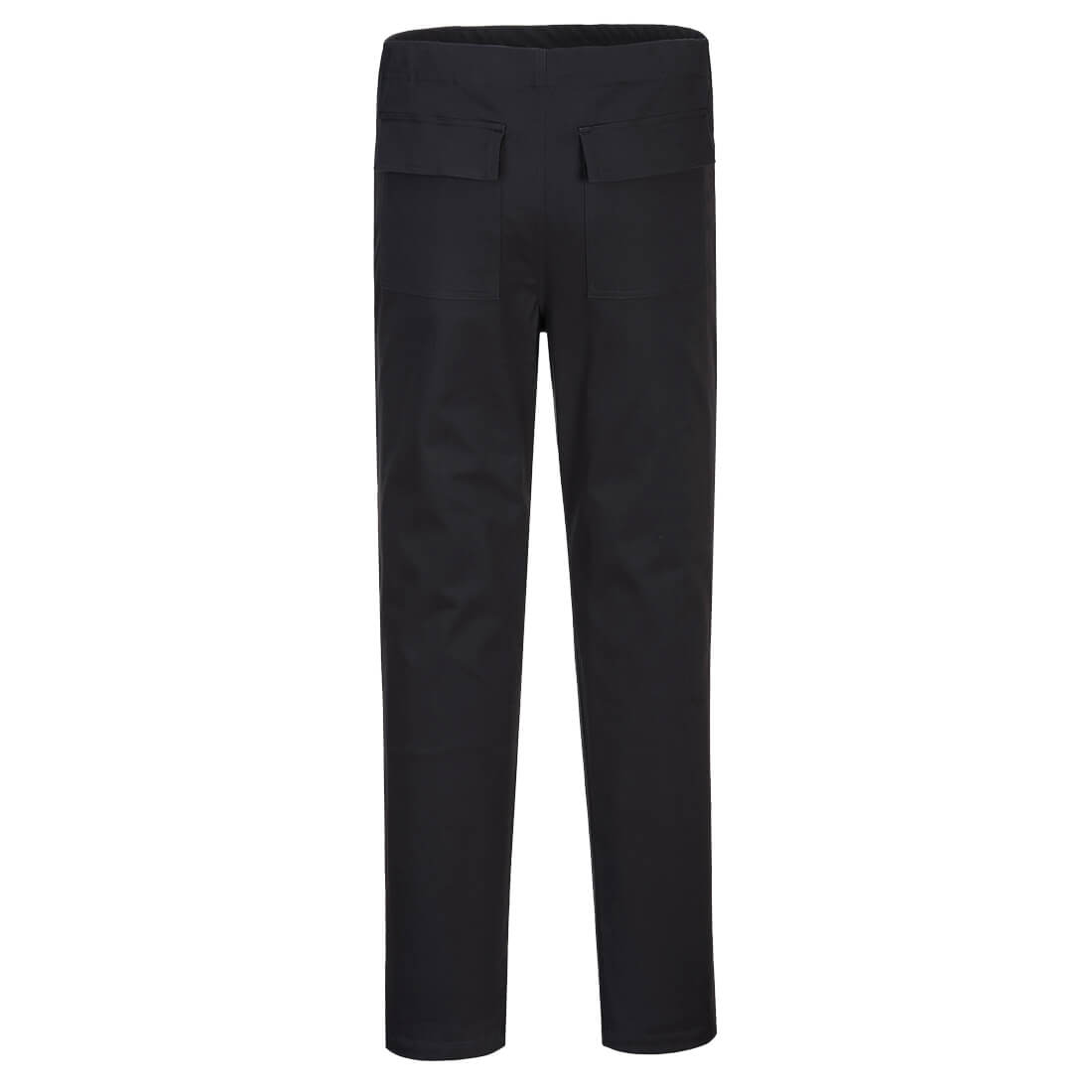 Black - Back - Portwest Womens-Ladies S234 Stretch Maternity Work Trousers