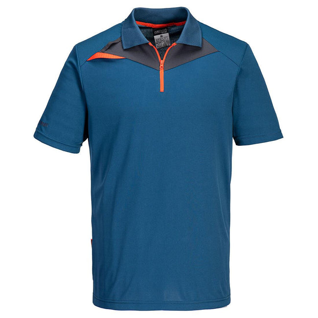 Metro Blue - Front - Portwest Mens DX4 Polo Shirt