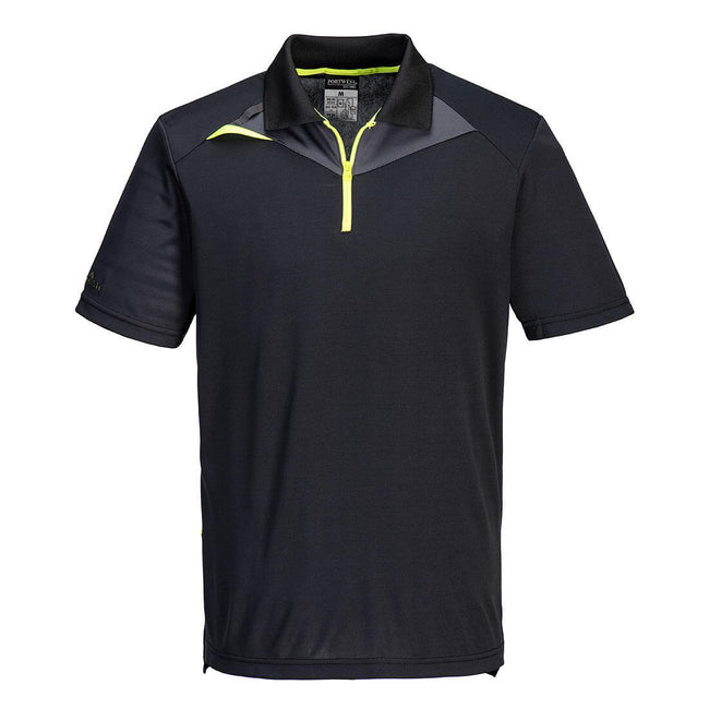 Black - Front - Portwest Mens DX4 Polo Shirt