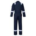 Navy - Back - Portwest Womens-Ladies Bizflame Plus Overalls