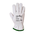 Grey - Back - Portwest A260 Oves Leather Driver Gloves