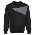 Black-Zoom Grey - Front - Portwest Mens PW2 Sweatshirt