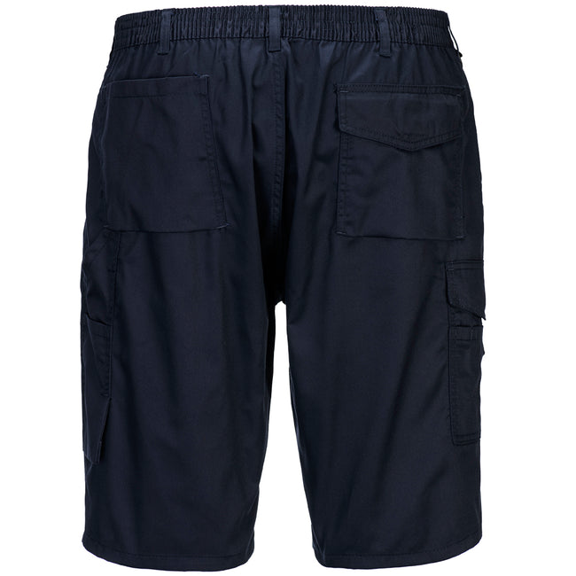 Navy - Back - Portwest Mens Combat Shorts