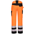 Orange-Black - Back - Portwest Mens PW2 High-Vis Safety Work Trousers