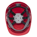 Red - Back - Portwest Unisex Adult Endurance Safety Helmet Set