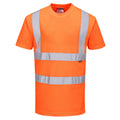 Orange - Front - Portwest Mens Hi-Vis Safety T-Shirt