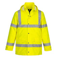 Yellow - Front - Portwest Mens Hi-Vis Winter Traffic Jacket