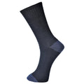 Black - Front - Portwest Unisex Adult Cotton Classic Socks