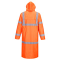 Orange - Back - Portwest Mens Hi-Vis Raincoat
