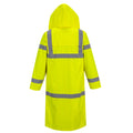 Yellow - Back - Portwest Mens Hi-Vis Raincoat