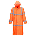 Orange - Front - Portwest Mens Hi-Vis Raincoat