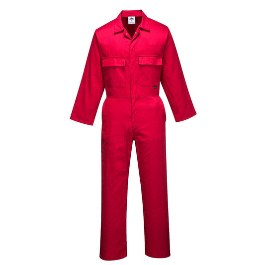 Red - Front - Portwest Unisex Adult Euro Work Overalls